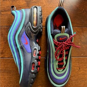 Nike Air Max 97 - Navy, Teal, Red